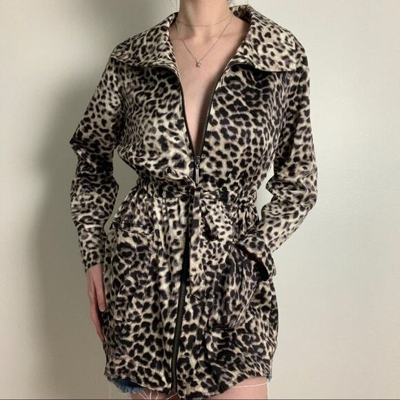 Dana Buchman Leopard Print Tie Waist Jacket - Picture 4 of 4